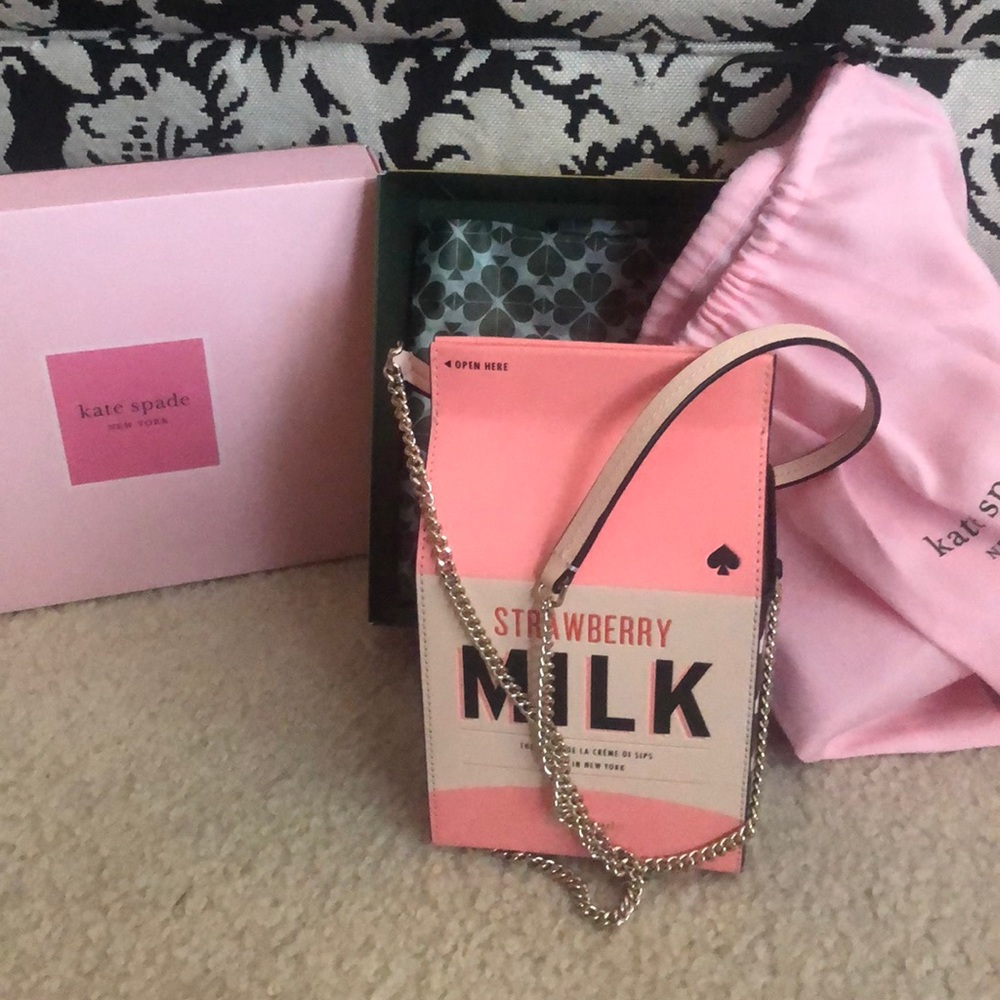 Kate Spade Strawberry Milk Bag